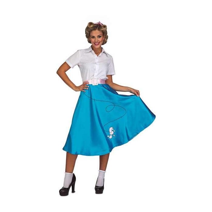 My Other Me Disfraz Blue Pink Lady Adulto Talla M-L (Vestido, Cinturón y Tocado) 1