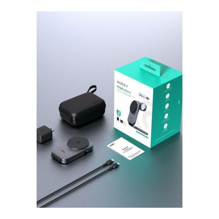 Aukey MagFusion Z 3-in-1 Foldable MagSafe Charging Stand 0 Aukey MagFusion Z 3-in-1 Foldable MagSafe Charging Stand 0