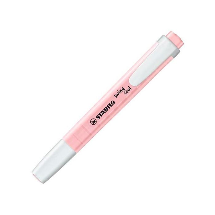 Stabilo Marcador Fluorescente Swing Cool Pastel Rosado, Punta Inclinada 1mm y 4mm, Caja 10 Unidades Stabilo Marcador Fluorescente Swing Cool Pastel Rosado, Punta Inclinada 1mm y 4mm, Caja 10 Unidades