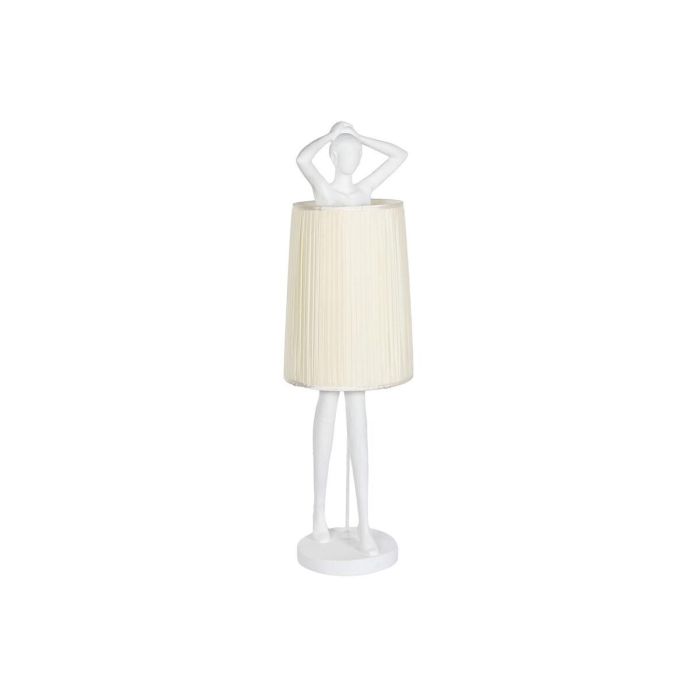 Lámpara de Pie Home ESPRIT Blanco Resina 50 W 220 V 46 x 41 x 137,5 cm 2