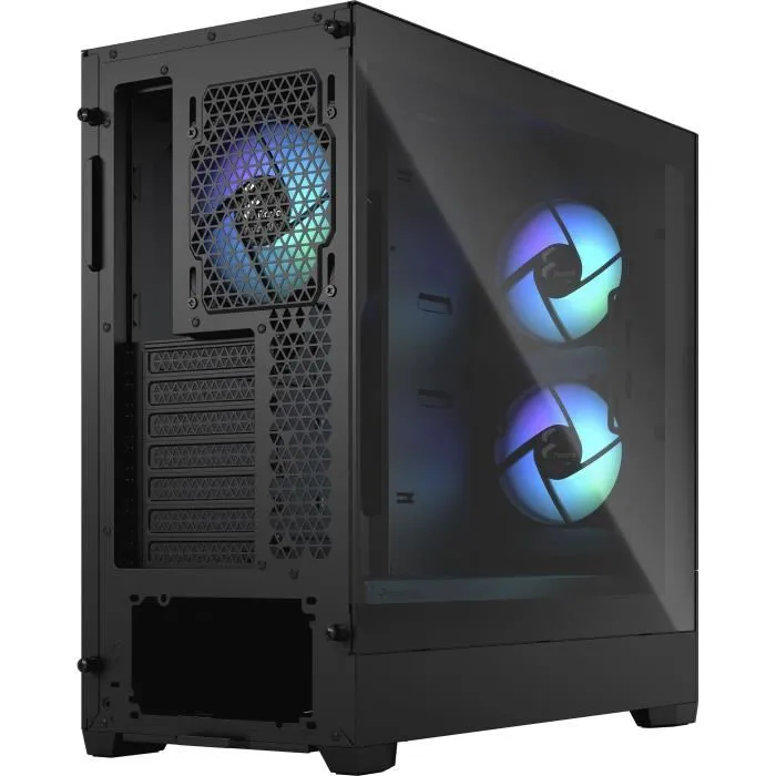 Fractal Design Caja PC Pop Air RGB Black TG Negro FD-C-POR1A-06 con Tapa Lateral de Cristal Templado 5