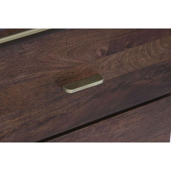 Mueble de TV DKD Home Decor Marrón Acero Madera de mango (140 x 40 x 48 cm) 3 Mueble de TV DKD Home Decor Marrón Acero Madera de mango (140 x 40 x 48 cm) 3