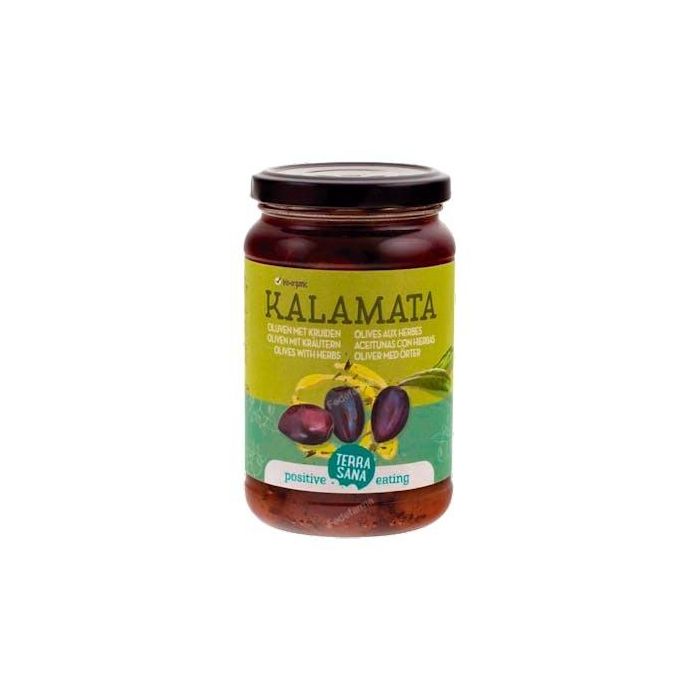 TERRASANA Aceitunas Kalamata con Hierbas 345 Gr Bio