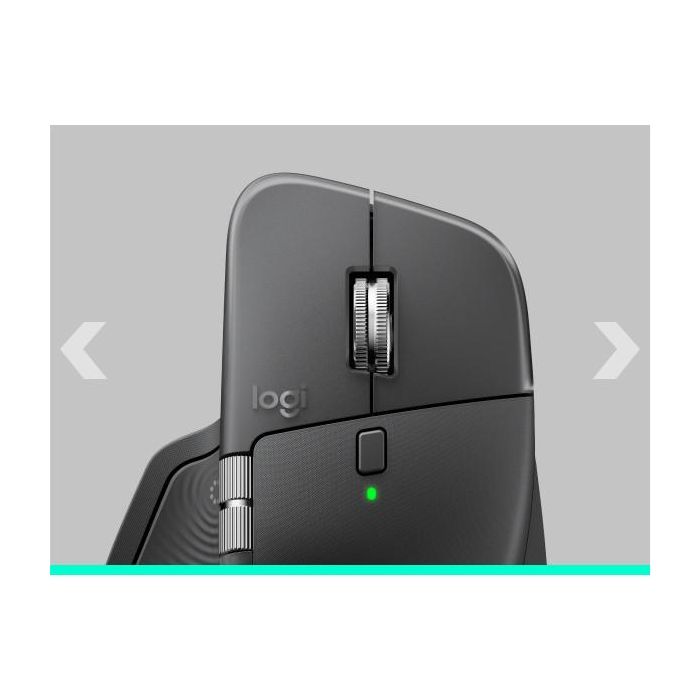 Logitech MX Master 4 for Business Ratón Inalámbrico Graphite RF Wireless + Bluetooth 8000 DPI 9