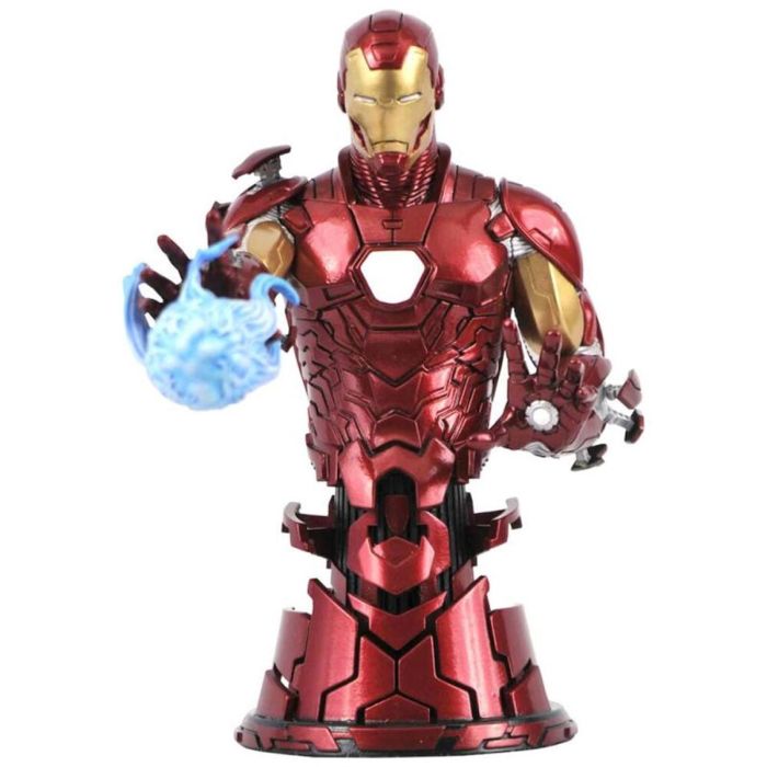 Diamond Collection Figura Marvel Avengers Iron Man Mini Busto Resina 1/7 Edición Limitada