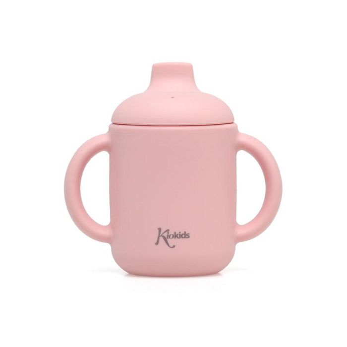 KioKids Taza de Silicona con Asas y Boquilla para Bebés Rosa 120ml | Apta Lavavajillas Microondas Congelador +4 Meses 2