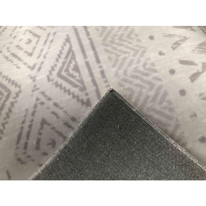 DKD Home Decor Alfombra Boho Gris 240 x 60 cm (2 Unidades) Poliester 1