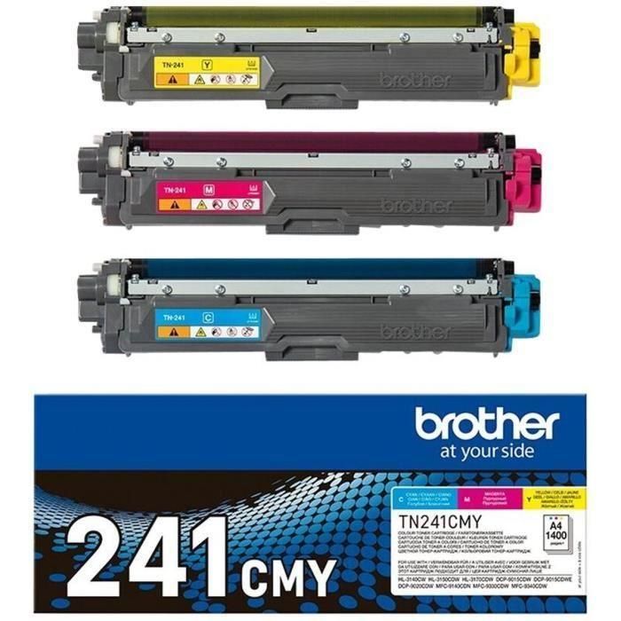 Brother TN-241CMY cartucho de tóner 3 pieza(s) Original Cian, Magenta, Amarillo 1 Brother TN-241CMY cartucho de tóner 3 pieza(s) Original Cian, Magenta, Amarillo 1