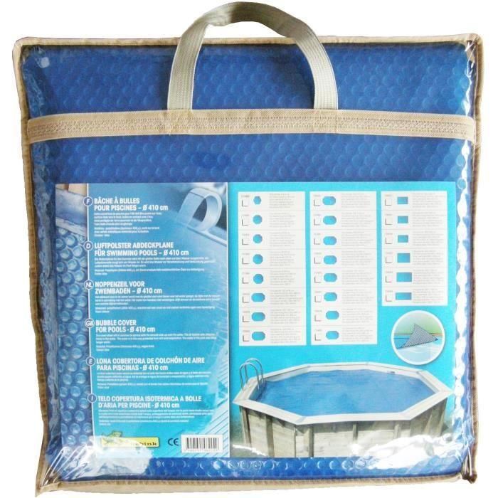 Cubierta de burbujas para piscina de madera - UBBINK - Rectangular 350x650 - Azul - 400 micras Cubierta de burbujas para piscina de madera - UBBINK - Rectangular 350x650 - Azul - 400 micras