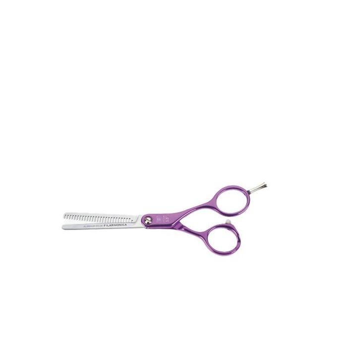 Tijera Peluquería Aluminium Morada Esculpir 5.5" Filarmónica Filarmónica