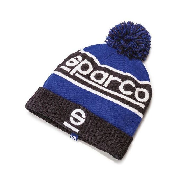 Sparco S017019BMAZ Gorro Beanie Infantil de Invierno 100% Acrílico, Suave, Cálido, con Vuelta y Logo S Bordado para Motorsport Sparco S017019BMAZ Gorro Beanie Infantil de Invierno 100% Acrílico, Suave, Cálido, con Vuelta y Logo S Bordado para Motorsport