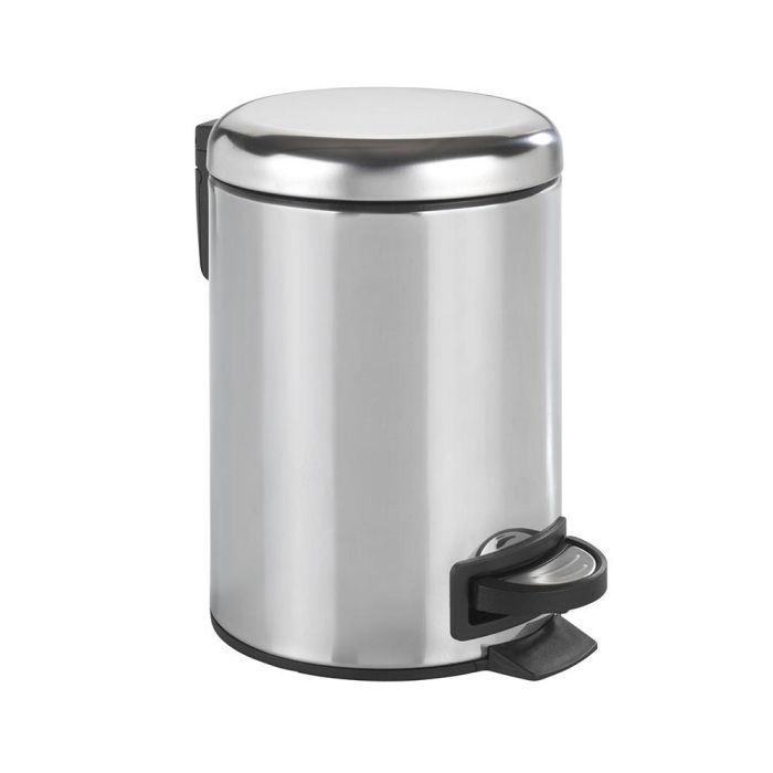 Wenko Papelera pedal de acero inoxidable Leman 3L, brillante, soporte para bolsas integrado, 17x22,5x25cm 0 Wenko Papelera pedal de acero inoxidable Leman 3L, brillante, soporte para bolsas integrado, 17x22,5x25cm 0