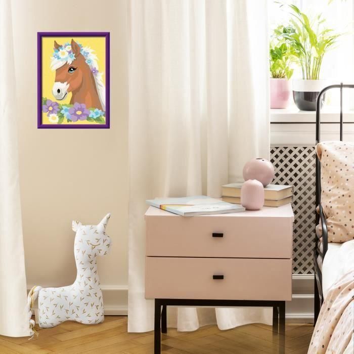 CreArt Kids Caballo florido de 18 x 24 cm, kit de pintura por números, Art Number, a partir de 7 años, 25906, Ravensburger 3 CreArt Kids Caballo florido de 18 x 24 cm, kit de pintura por números, Art Number, a partir de 7 años, 25906, Ravensburger 3