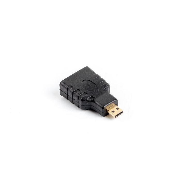 Lanberg Adaptador HDMI Hembra a Micro HDMI D Macho, Versión 1.4 Full HD 1080p Negro 0 Lanberg Adaptador HDMI Hembra a Micro HDMI D Macho, Versión 1.4 Full HD 1080p Negro 0
