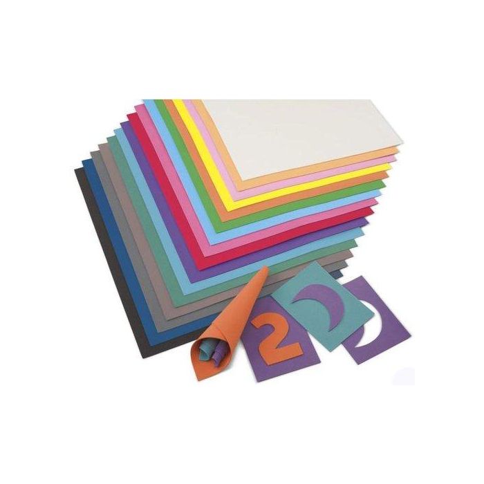 Goma Eva Faibo Hoja 50X65 Cm Amarillo Paquete De 10 (Baja Densidad)