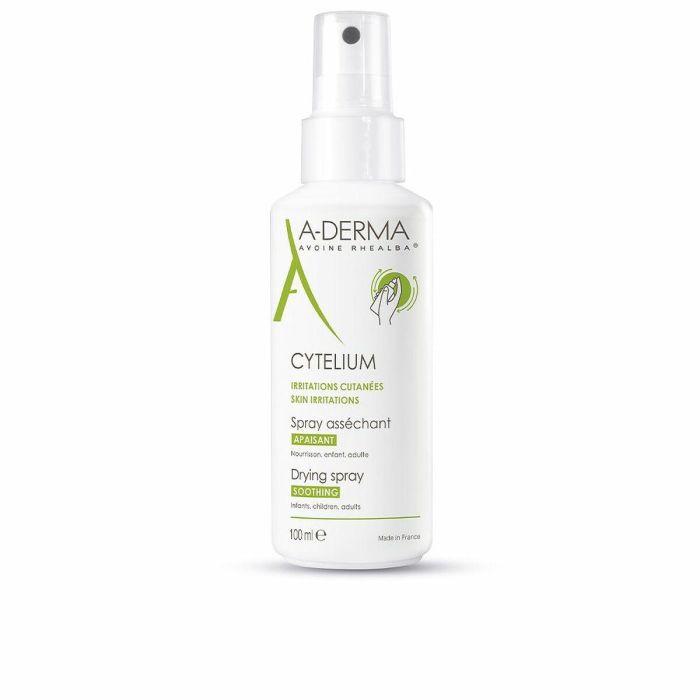 A-DERMA CYTELIUM Spray Secante y Calmante para Piel Irritada y Delicada de Bebés y Toda la Familia - 99% Origen Natural, 100 ml A-DERMA CYTELIUM Spray Secante y Calmante para Piel Irritada y Delicada de Bebés y Toda la Familia - 99% Origen Natural, 100 ml