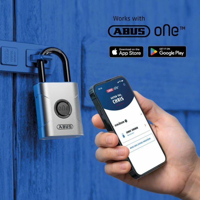Abus ABU4003318991929 Candado de seguridad inteligente EVEROX One 61/50 mm con Bluetooth 4