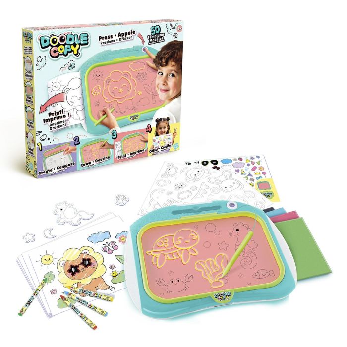 Canal Toys Pizarra Impresora Doodle Copy para dibujar, imprimir y colorear +4 años - Incluye 35 Plantillas y Crayones (40x33x6 cm) 0 Canal Toys Pizarra Impresora Doodle Copy para dibujar, imprimir y colorear +4 años - Incluye 35 Plantillas y Crayones (40x33x6 cm) 0