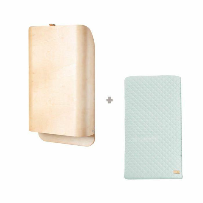 Roba Cambiador de Pared Plegable ROB1687331495553, Madera Natural con Estantes Integrados, Diseño Minimalista 2