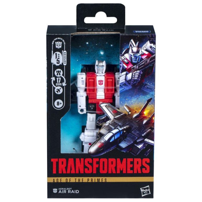 Hasbro Transformers Age of the Primes Aerialbot Air Raid Figura de Acción Deluxe Class 14 cm, Convertible Robot a Jet 0 Hasbro Transformers Age of the Primes Aerialbot Air Raid Figura de Acción Deluxe Class 14 cm, Convertible Robot a Jet 0