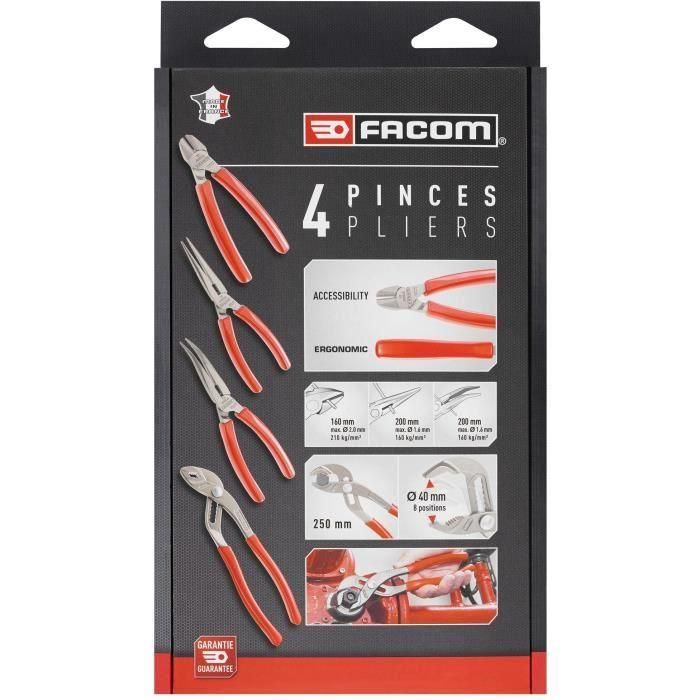 Facom GJP.A4PB Juego de 4 Alicates Serie G 1 Facom GJP.A4PB Juego de 4 Alicates Serie G 1