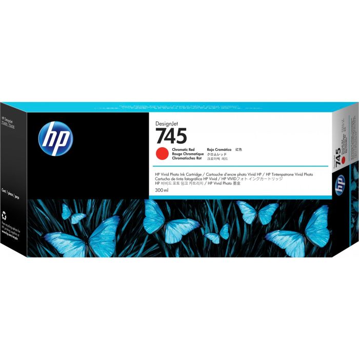 HP DesignJet 745 Cartucho Rojo Cromatico 300ml