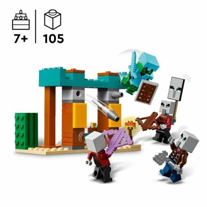 LEGO Minecraft 21267 Patrulla de los Aldeanos del Desierto - Set de construcción para niños de 7 años 5