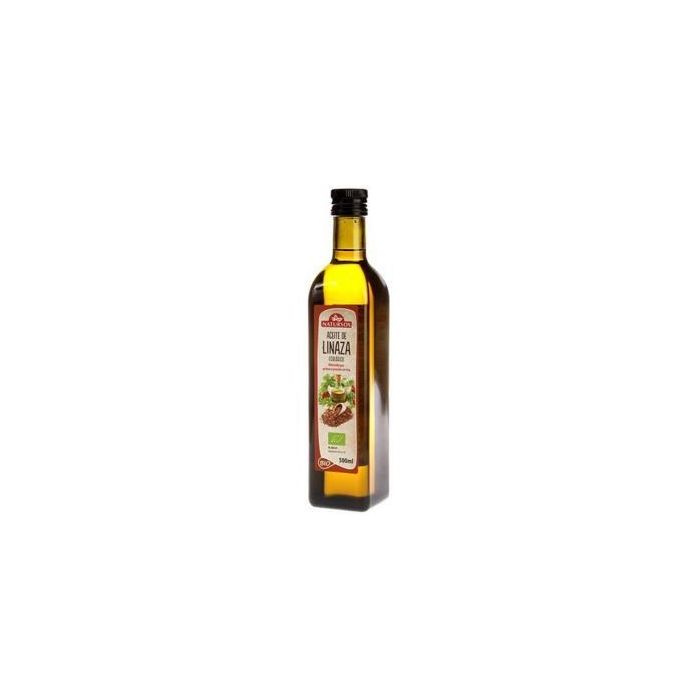 NATURSOY Aceite de Linaza Bio 500ml Primera Presión en Frío para Ensaladas y Aliños