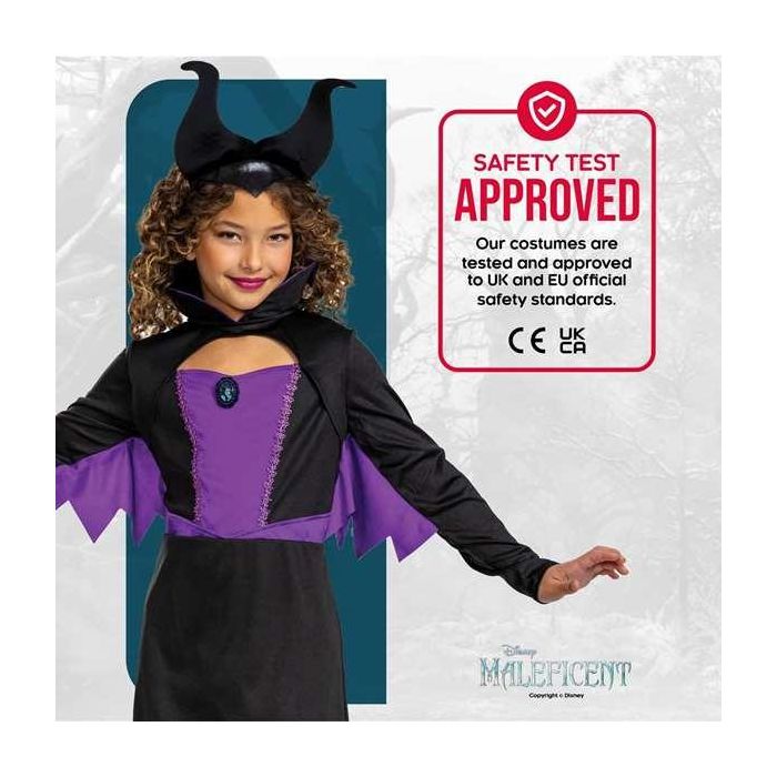 Disney Princess Disfraz Maléfica Classic para Niña, Talla 7-9 años, Color Morado 4 Disney Princess Disfraz Maléfica Classic para Niña, Talla 7-9 años, Color Morado 4