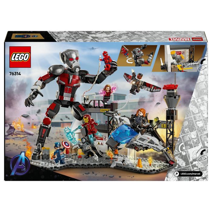 Lego Marvel 76314 La Batalla del Capitán América: Civil War Juguete para niño de 10 años 25