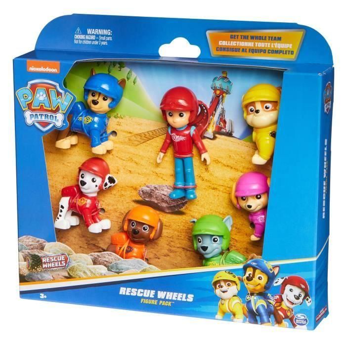 SPIN MASTER MULTIPACK DE 7 FIGURAS DE RUEDAS DE RESCATE DE PAW Patrol 4 SPIN MASTER MULTIPACK DE 7 FIGURAS DE RUEDAS DE RESCATE DE PAW Patrol 4