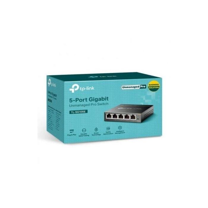 Switch TP-Link Easy Smart TL-SG105E 5 Puertos/ RJ-45 10/100/1000 2 Switch TP-Link Easy Smart TL-SG105E 5 Puertos/ RJ-45 10/100/1000 2