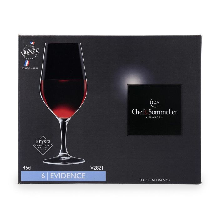 Chef & Sommelier Evidence Caja 6 Copas Vino 45 cL 3