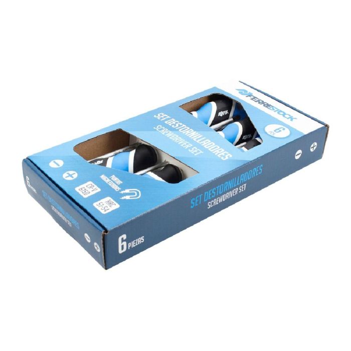 Set de Destornilladores Ferrestock (6 pcs) 1 Set de Destornilladores Ferrestock (6 pcs) 1