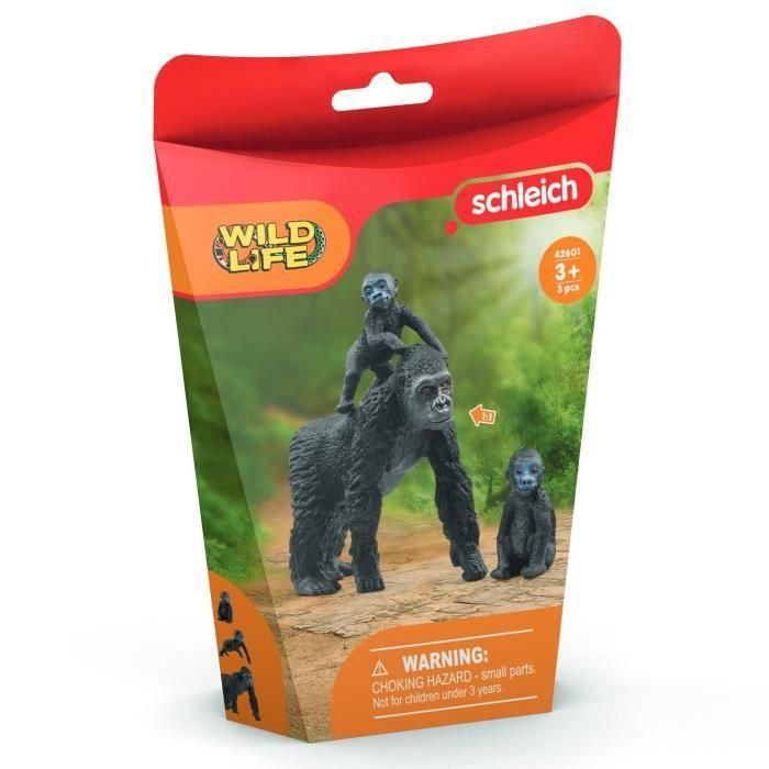 Schleich - Familia de Gorillas de Plains - 42601 - Rango: Vida salvaje 2 Schleich - Familia de Gorillas de Plains - 42601 - Rango: Vida salvaje 2