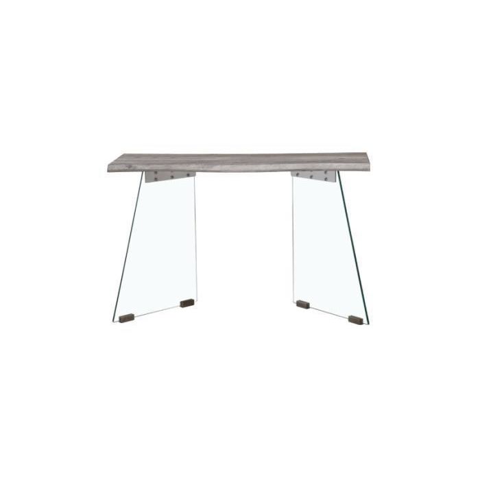 Consola Moderno DKD Home Decor Gris Claro Transparente 40 x 76 x 120 cm