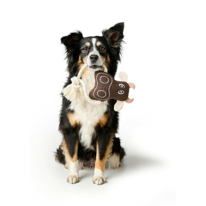 Juguete para perros Hunter Nebraska Marrón Poliéster Vaca 3 Juguete para perros Hunter Nebraska Marrón Poliéster Vaca 3