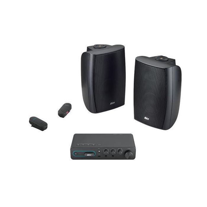 AVer 65 W Peak, AC 100 - 240V to DC 19V / 3.42A, Teacher Microphone, Student Microphone, 2 x Speakers AVer 65 W Peak, AC 100 - 240V to DC 19V / 3.42A, Teacher Microphone, Student Microphone, 2 x Speakers
