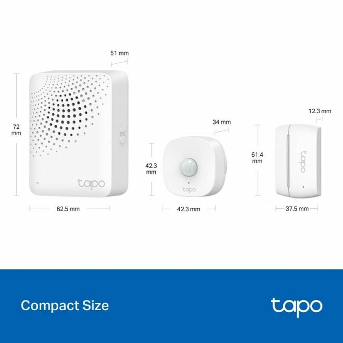 TP-Link Tapo T30 KIT Multisensor Smart Home Inalámbrico Wi-Fi para Detección de Movimiento, Batería 2 Años 8