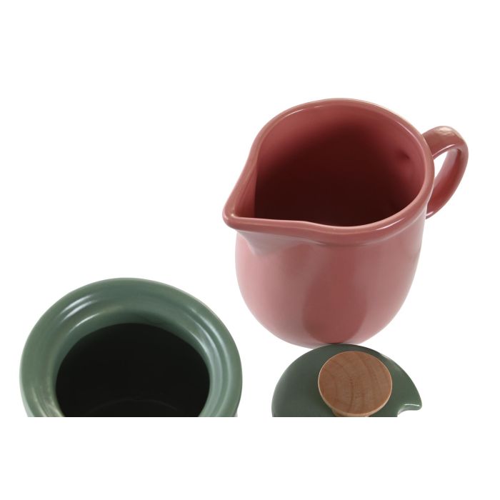 DKD Home Decor Azucarero Lianfeng 21 Scandi Verde Rosa Gres Set de 2 7.5 x 8 x 11 cm 2 DKD Home Decor Azucarero Lianfeng 21 Scandi Verde Rosa Gres Set de 2 7.5 x 8 x 11 cm 2
