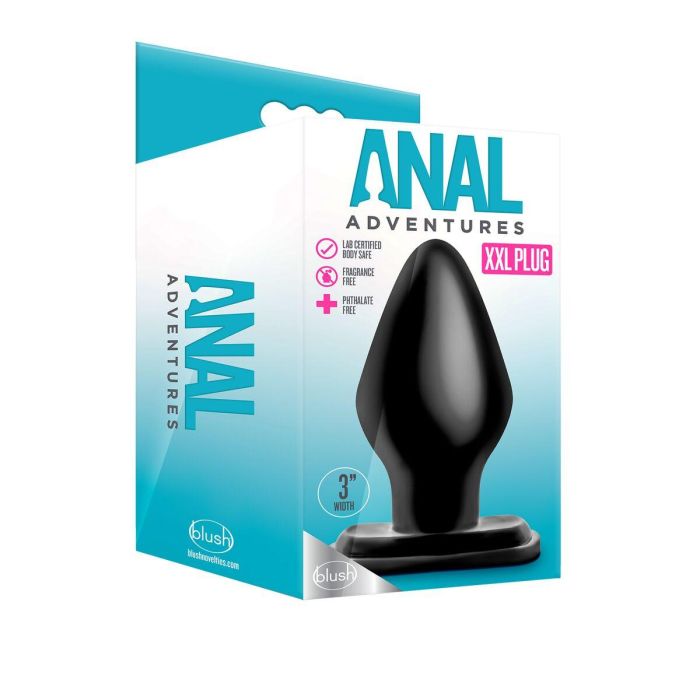 Plug Anal Blush Adventures Negro (7,6 cm) 1 Plug Anal Blush Adventures Negro (7,6 cm) 1