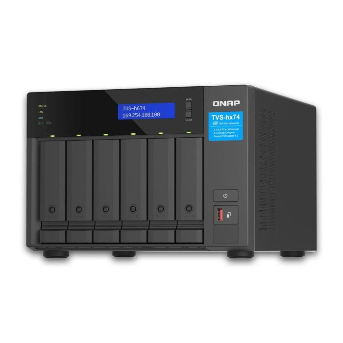 QNAP TVS-H674 NAS Torre con Intel Core i5-12400, 16GB RAM, 6 Bahías, Ethernet 2.5G, Negro - TVS-H674-I5-32G 23 QNAP TVS-H674 NAS Torre con Intel Core i5-12400, 16GB RAM, 6 Bahías, Ethernet 2.5G, Negro - TVS-H674-I5-32G 23