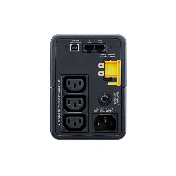 APC BX500MI Sistema de Alimentación Ininterrumpida (UPS) Línea Interactiva 0,5 kVA 300 W Torre Negro 3 Salidas AC 2