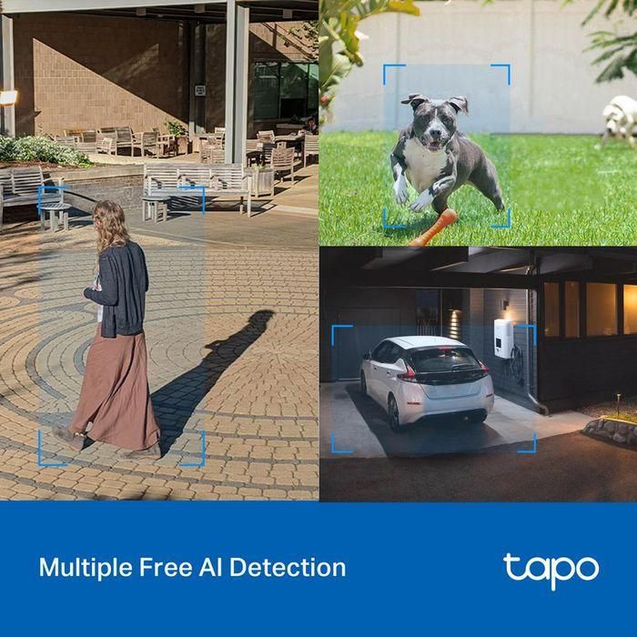 TP-Link TapoC520WS Cámara de Seguridad Wi-Fi Exterior PTZ 2K QHD IP66 con Visión Nocturna Color, Detección IA y Audio Bidireccional 4 TP-Link TapoC520WS Cámara de Seguridad Wi-Fi Exterior PTZ 2K QHD IP66 con Visión Nocturna Color, Detección IA y Audio Bidireccional 4