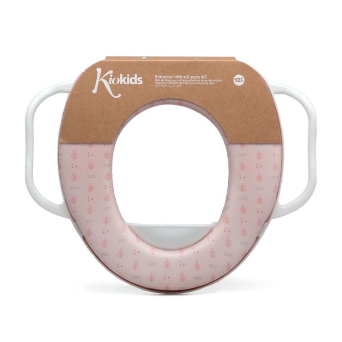 KioKids Petits Moments Reductor WC Rosa con Asas y Protector de Salpicaduras para Niños +12 Meses 3
