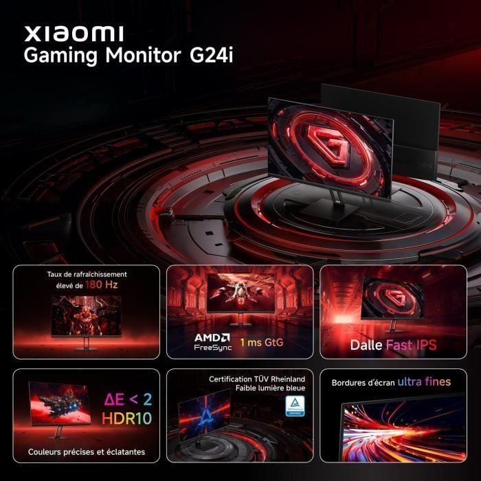 Xiaomi G24i Pantalla Gamer 23.8" FHD IPS 180 Hz 1 ms 5 Xiaomi G24i Pantalla Gamer 23.8" FHD IPS 180 Hz 1 ms 5