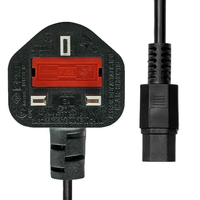 ProXtend Power Cord UK to C15 2M Black 1 ProXtend Power Cord UK to C15 2M Black 1