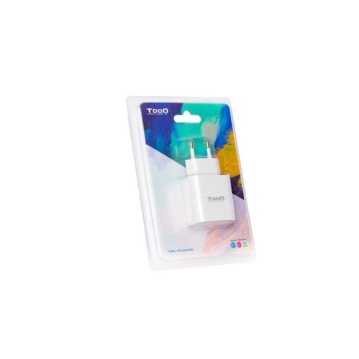 Cargador de Pared TooQ TQWC-PDUSBC20W Blanco 20 W (1 unidad) 2 Cargador de Pared TooQ TQWC-PDUSBC20W Blanco 20 W (1 unidad) 2