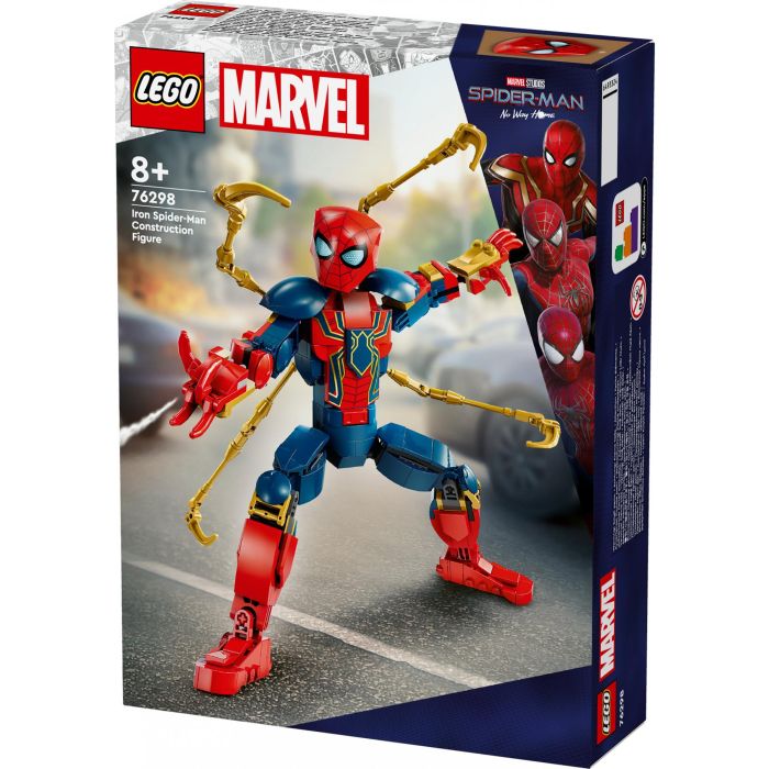 LEGO 76298 Figura para Construir Iron Spider-Man Marvel, Articulada 27 cm, +8 años 8