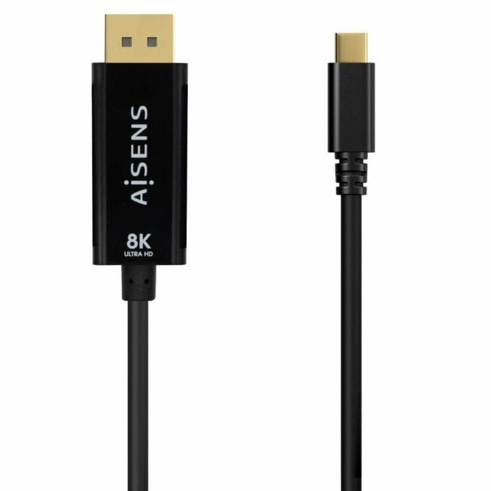 Adaptador USB-C a DisplayPort Aisens A109-0688 Negro 80 cm